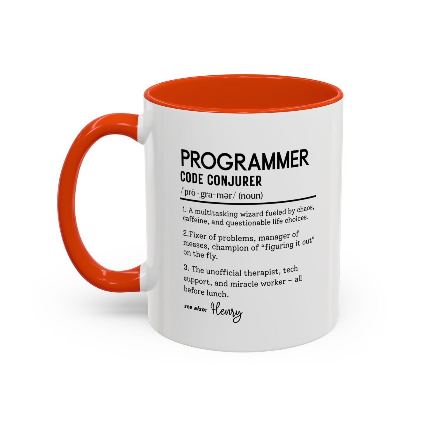 Custom Programmer Mug, Code Conjurer Dictionary Mug, Funny Software Developer Gift, Tech Coffee Cup, Colorful Mugs 11oz 15oz