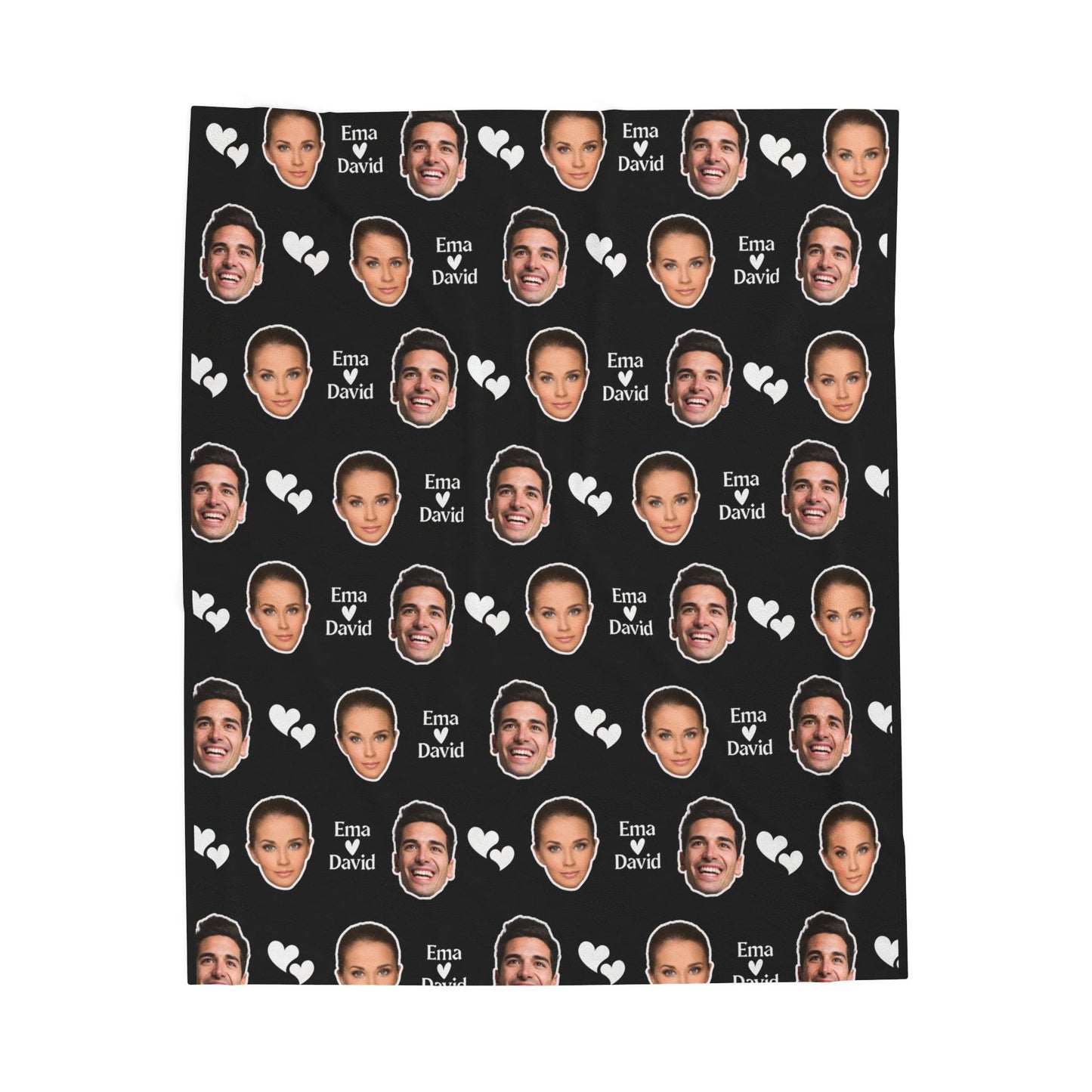 Personalized Face Blanket, Custom Photo Blanket, Faces on Blanket, Gift for Family, Custom Image Blanket, Graduation Gift, Cozy Throw