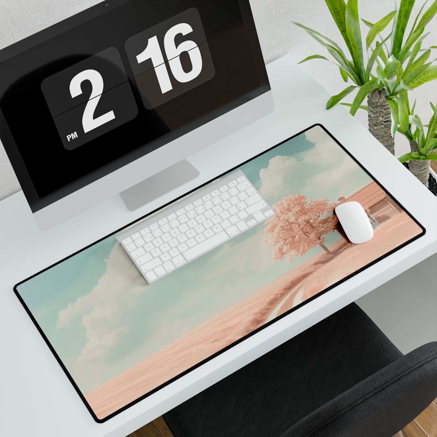 Dreamy Landscape Desk Mat - Aesthetic Office Decor, Personalized Workspace, Gift for Students, Home Office Essentials, NFT Inspired Design