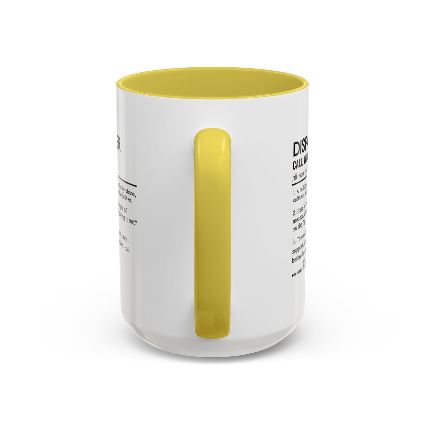 Dispatcher Dictionary Mug, Funny Call Wrangler Coffee Cup, Personalized Gift for Dispatch Pros, Colorful Mugs 11oz 15oz