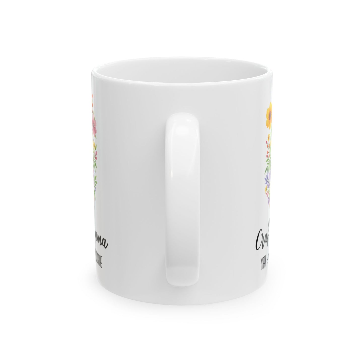 Crafty Mama Mug 11oz 15oz Custom Coffee Cup Gift for Creative Moms Personalized Ceramic Mug for Crafters DIY Lovers or Makers