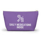 Personalized Daily Medications Inside Pouch for Organized Medication Storage Travel Organizer for Pills and Health Essentials