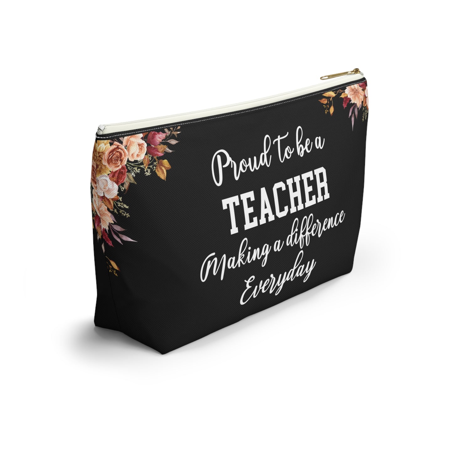 Teacher Essentials Pouch Classroom Organizer Pencil Case Stationery Bag for Educators School Supplies Zipper Pouch Gift for Teachers