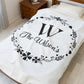 Custom Family Name Blanket, Last Name Blanket, Initials Blanket, Wedding Gift, Anniversary Gift, Housewarming Gift, Gift for Family