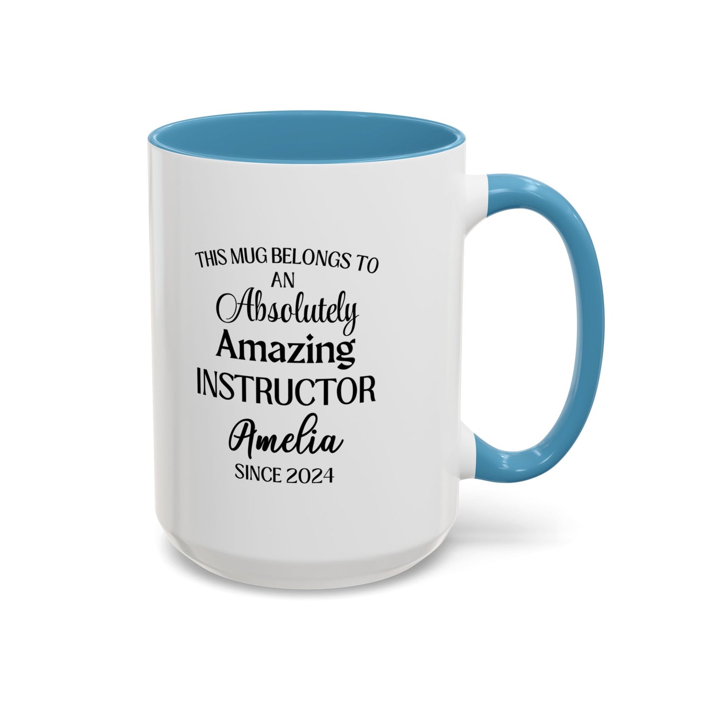 Custom Instructor Mug, Funny Teaching Gift, Personalized Educator Coffee Cup, Mentor Appreciation Mug