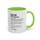 Tailor Mug, Stitch Sorcerer Gift, Sewing Lover Coffee Mug, Seamstress Appreciation Gift, Colorful Mugs (11oz, 15oz)