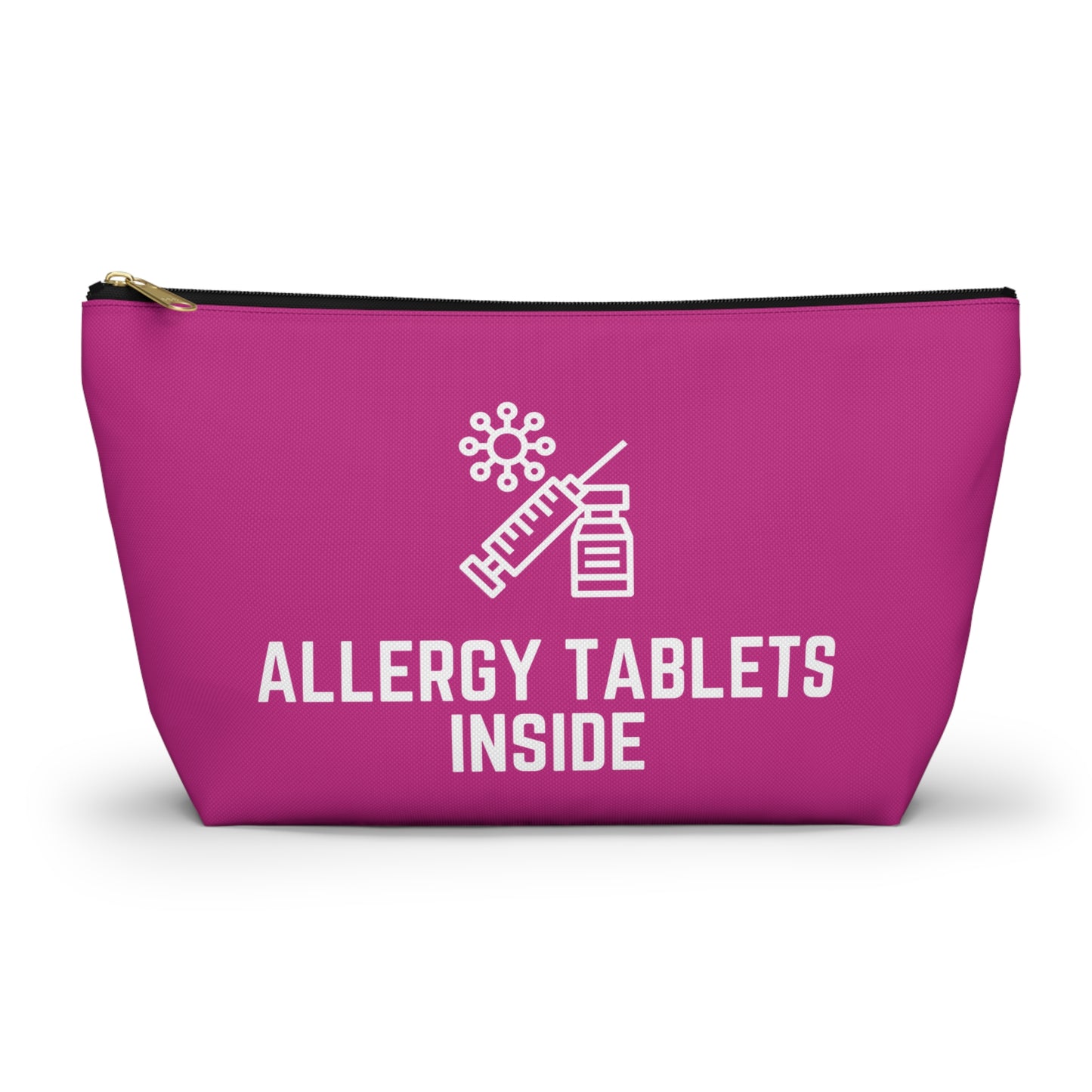 Personalized Allergy Tablets Inside Pouch for Medicine Storage Travel Organizer for Daily Allergy Relief and Emergency Essentials