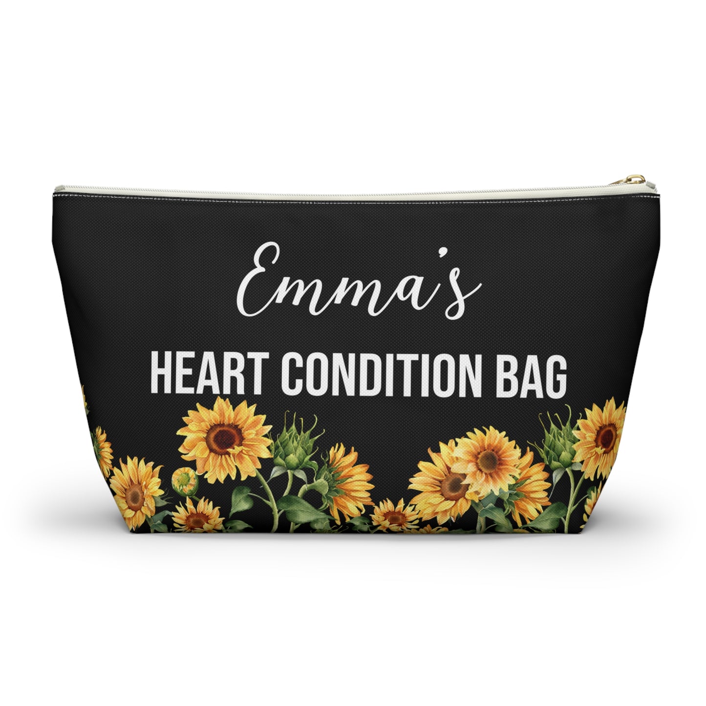 Heart Condition Bag for Emergency Meds Personalized Medical Alert Pouch for Heart Medications Travel Organizer for Daily Essentials