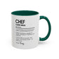 Funny Chef Mug, Custom Culinary Gift, Personalized Cooking Mug, Kitchen Humor Cup, Foodie Definition Mug, Colorful Mugs (11oz, 15oz)