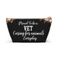 Vet Essentials Pouch Animal Care Organizer Zipper Bag for Veterinarians Medical Supplies Storage Portable and Durable Gift for Vets