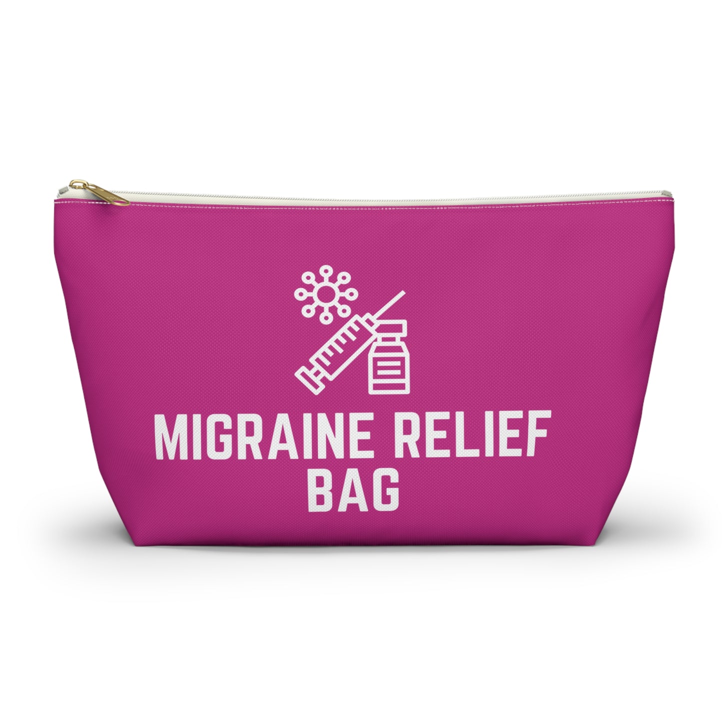 Personalized Migraine Relief Bag Pouch for Pain Management Essentials Travel Organizer for Migraine Medication and Comfort Supplies