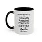 Coffee Mug, Political Scientist, Funny Politics Gift, Government Expert, Educator Cup, Custom Personalized