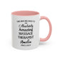 Custom Massage Therapist Mug, Relaxation Spa Cup, Personalized Coffee Mug, Healing Hands Gift, Funny Coffee Cup, 11, 15oz Mug