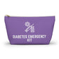 Personalized Diabetes Emergency Kit Pouch for Insulin Storage Travel Organizer for Diabetes Supplies and Medical Essentials