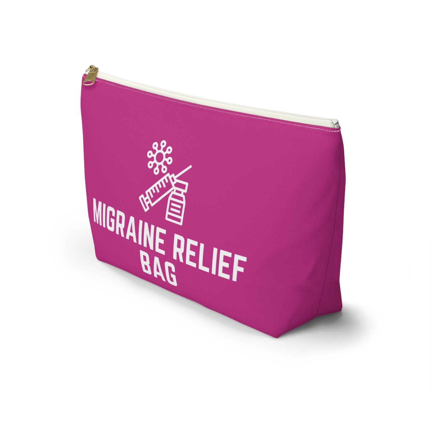 Personalized Migraine Relief Bag Pouch for Pain Management Essentials Travel Organizer for Migraine Medication and Comfort Supplies