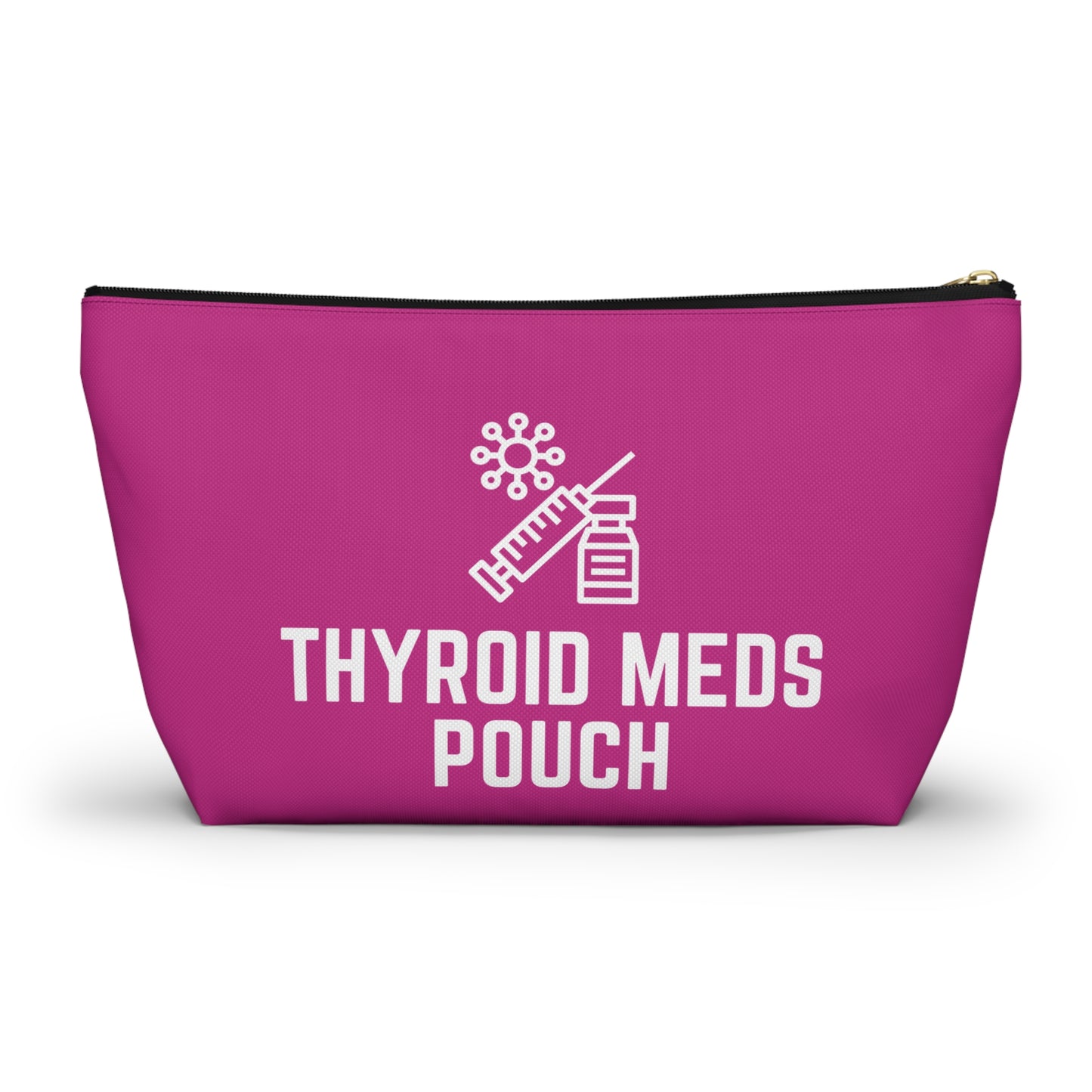 Personalized Thyroid Meds Pouch for Daily Medication Storage Travel Organizer for Hypothyroidism and Health Essentials