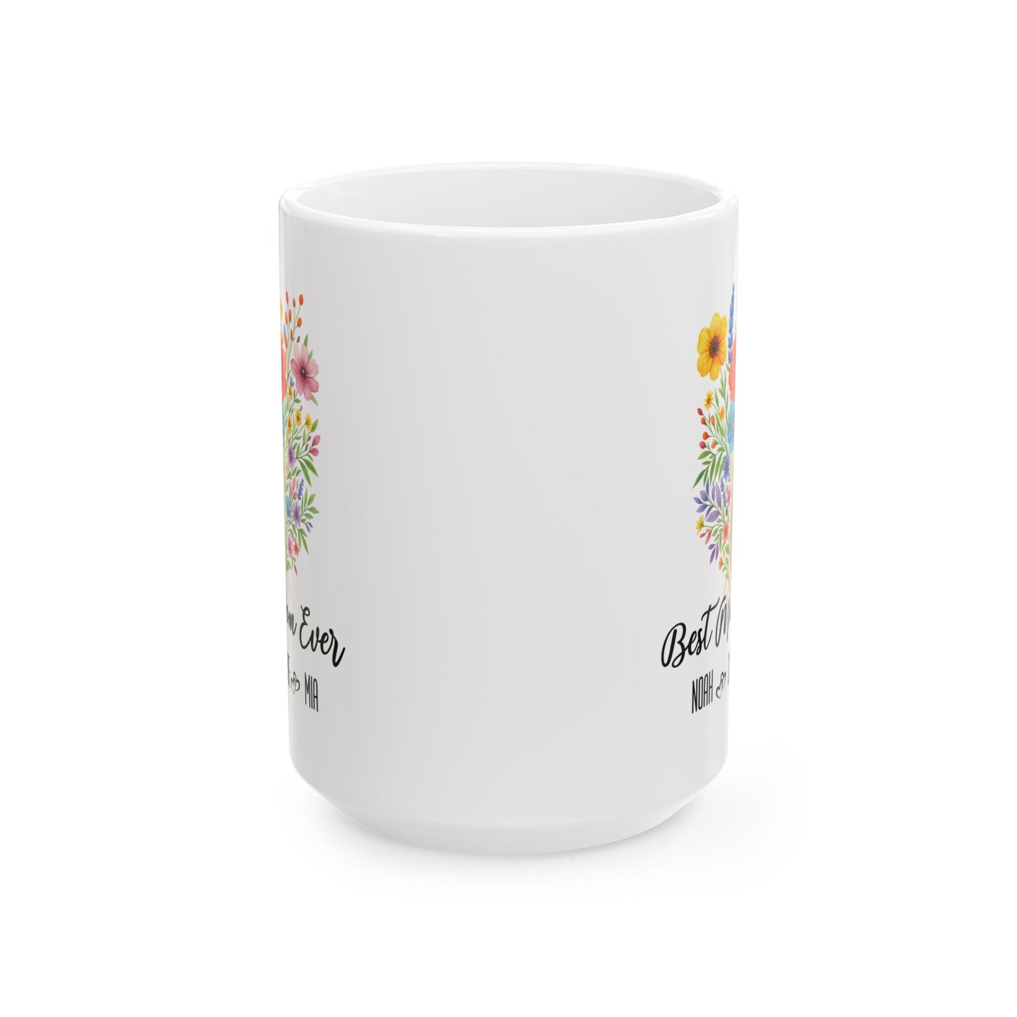 Best Mom Ever Mug 11oz 15oz Custom Coffee Cup Gift for Mom Birthday or Mothers Day Present Personalized Ceramic Mug for Her