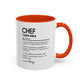 Funny Chef Mug, Custom Culinary Gift, Personalized Cooking Mug, Kitchen Humor Cup, Foodie Definition Mug, Colorful Mugs (11oz, 15oz)