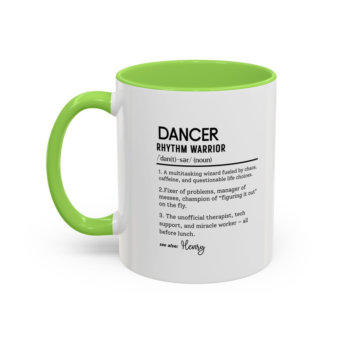 Custom Dancer Mug, Funny Dance Gift, Personalized Coffee Cup for Ballet Jazz Hip-Hop, Choreographer Definition Mug, Dance Teacher Gift
