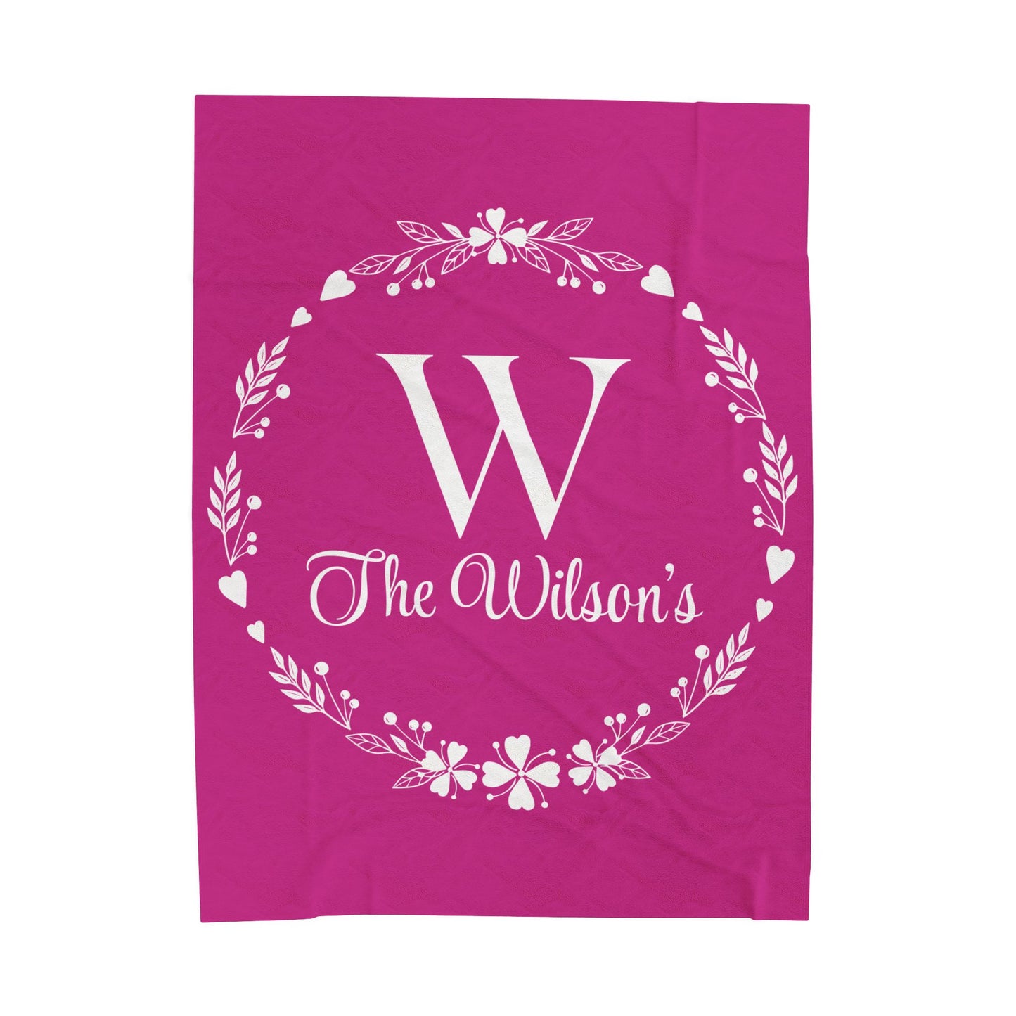 Custom Family Name Blanket, Last Name Blanket, Initials Blanket, Wedding Gift, Anniversary Gift, Housewarming Gift, Gift for Family