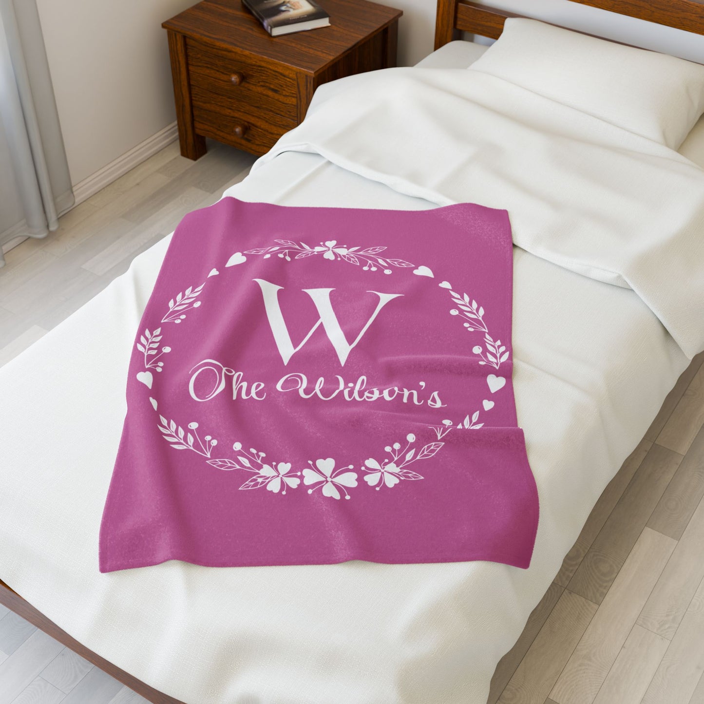 Custom Family Name Blanket, Last Name Blanket, Initials Blanket, Wedding Gift, Anniversary Gift, Housewarming Gift, Gift for Family