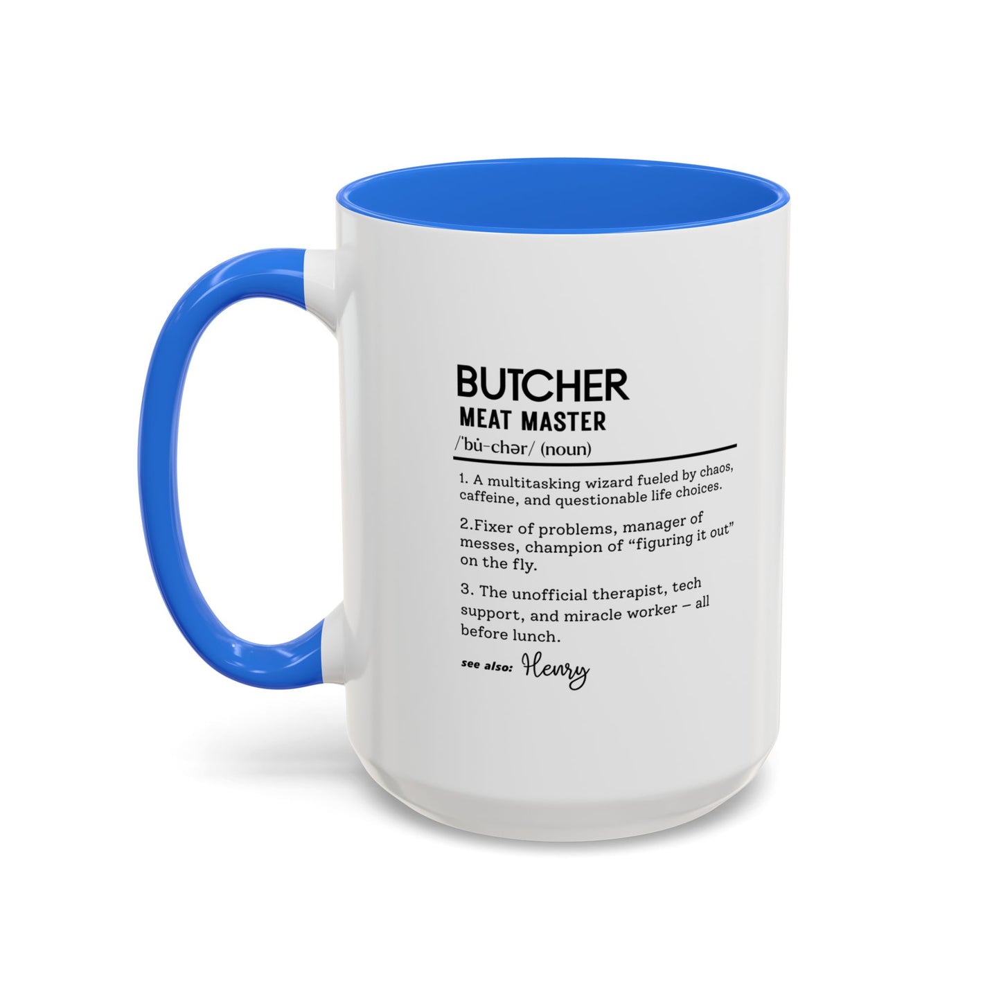 Custom Butcher Mug, Funny Dictionary Definition Gift, Meat Master Mug, Butcher Coffee Cup, Personalized Butcher Gift, Meat Cutter Mug