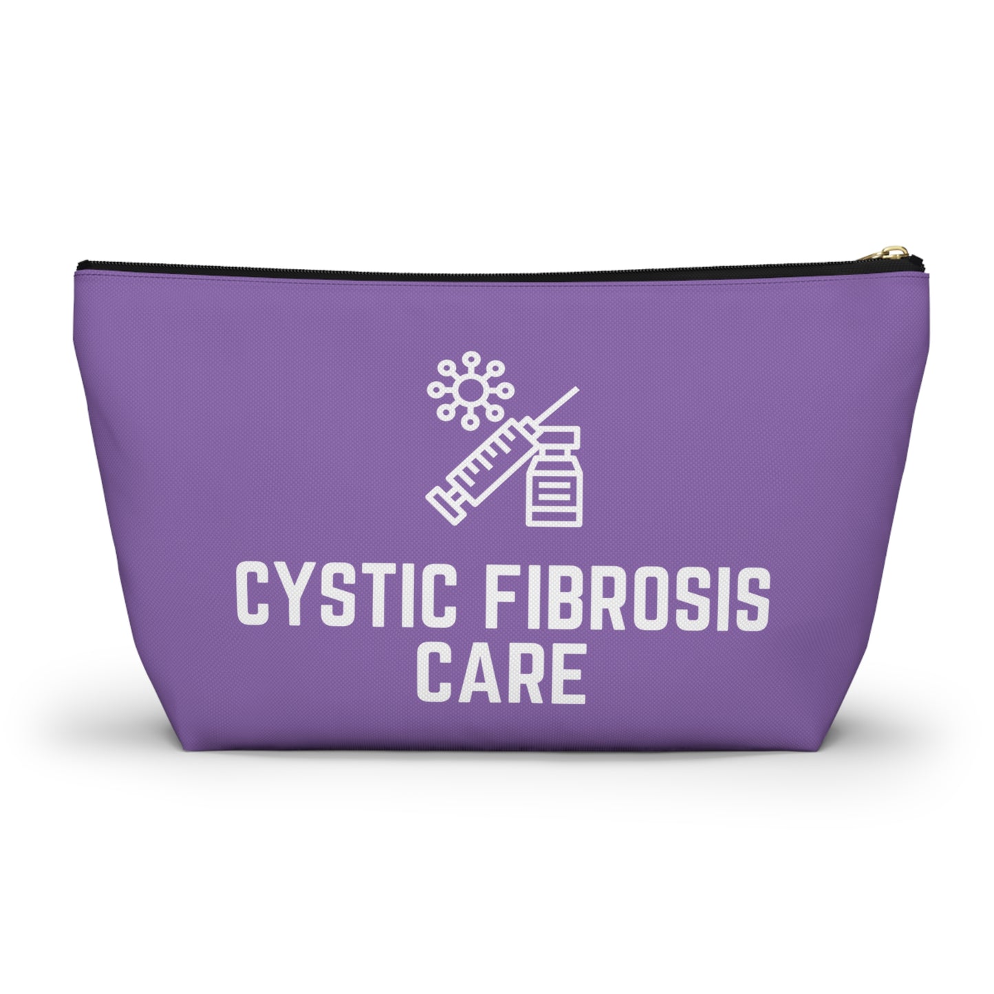 Personalized Cystic Fibrosis Care Pouch for Medication Storage Travel Organizer for Daily Treatment and Health Essentials