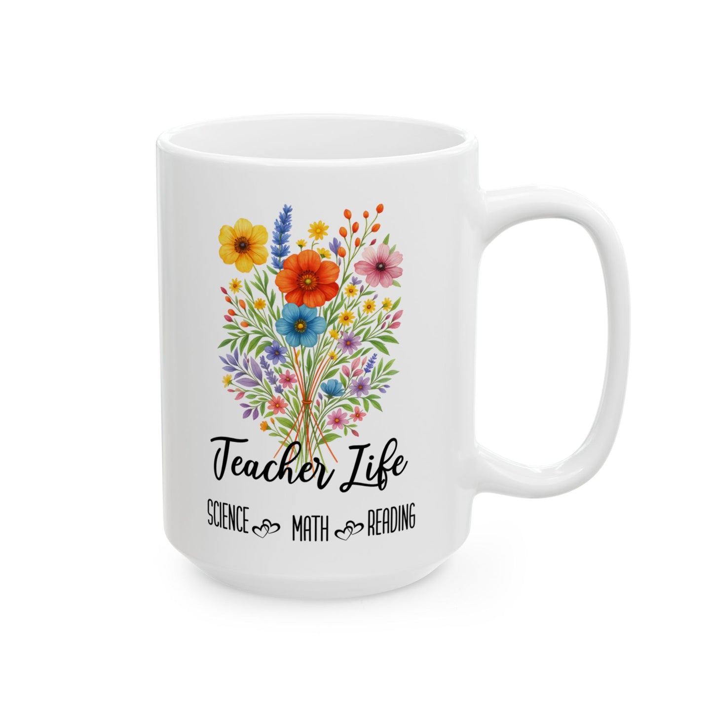 Teacher Life Mug 11oz 15oz Custom Coffee Cup Gift for Teachers Back to School Teacher Appreciation Personalized Ceramic Mug for Her
