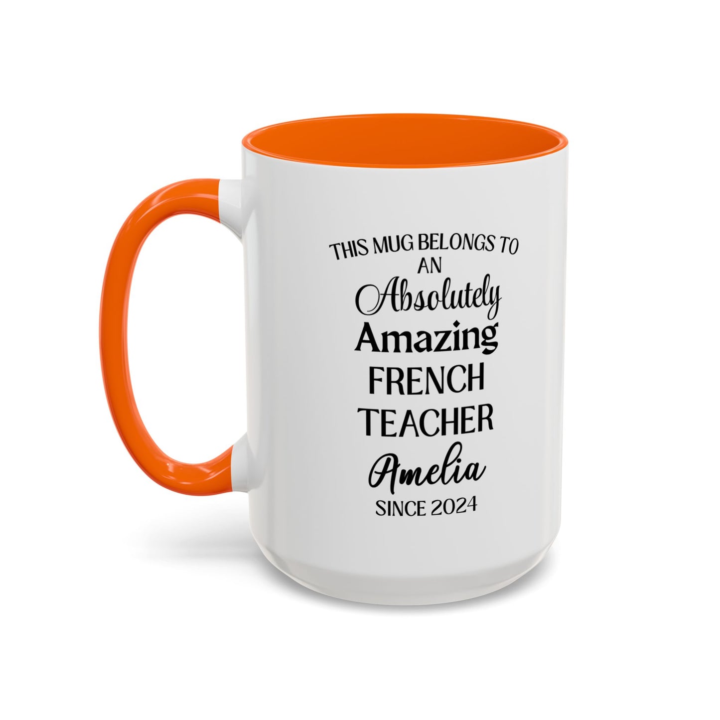 Custom French Teacher Mug, Funny Language Instructor Gift, Personalized French Mug, Francophile Gift, Appreciation Cup
