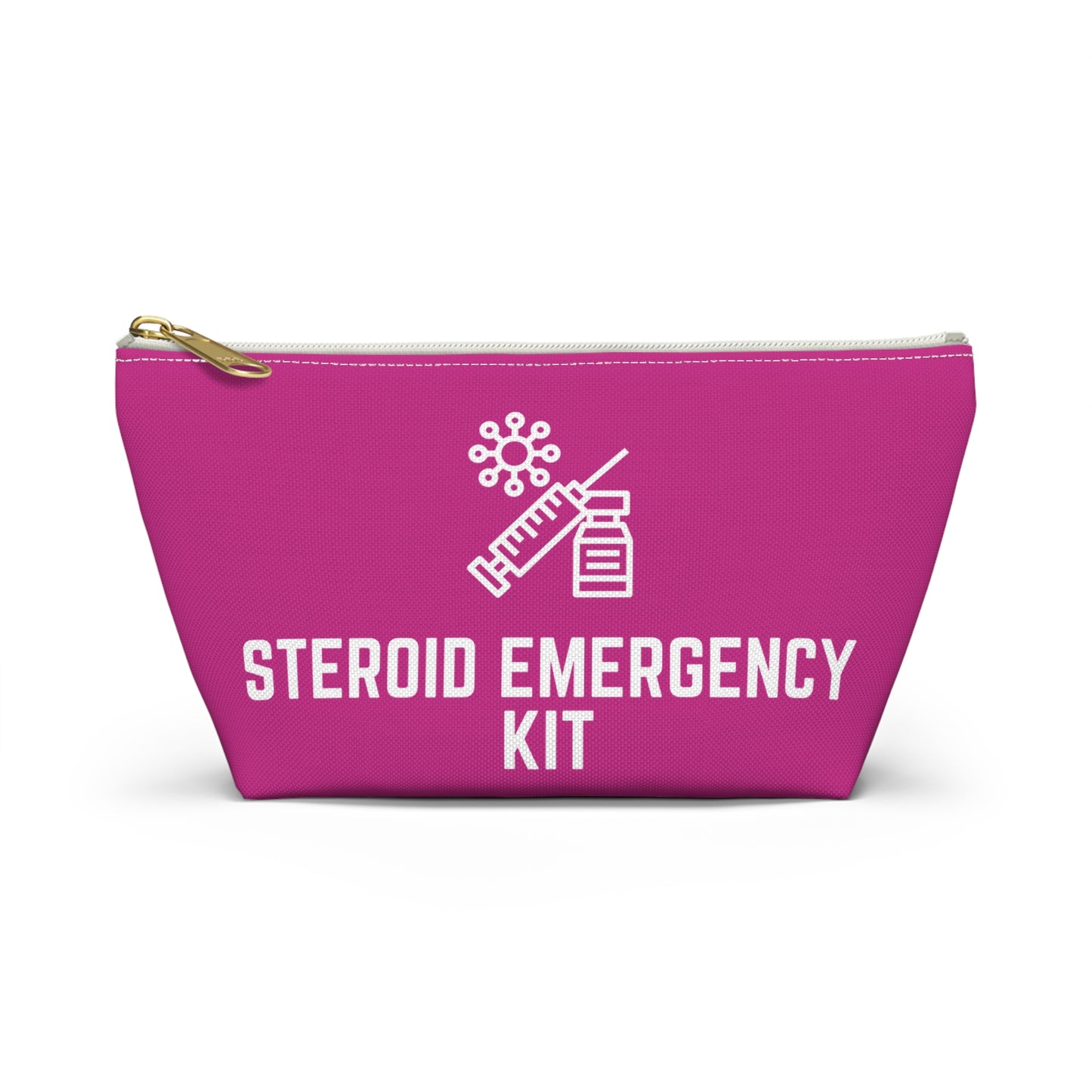 Personalized Steroid Emergency Kit Pouch for Medication Storage Travel Organizer for Quick Access to Steroid Meds and Essentials