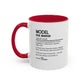 Model Dictionary Mug, Funny Pose Warrior Mug Gift, Personalized Runway Star Coffee Cup, Colorful Mugs (11oz, 15oz)