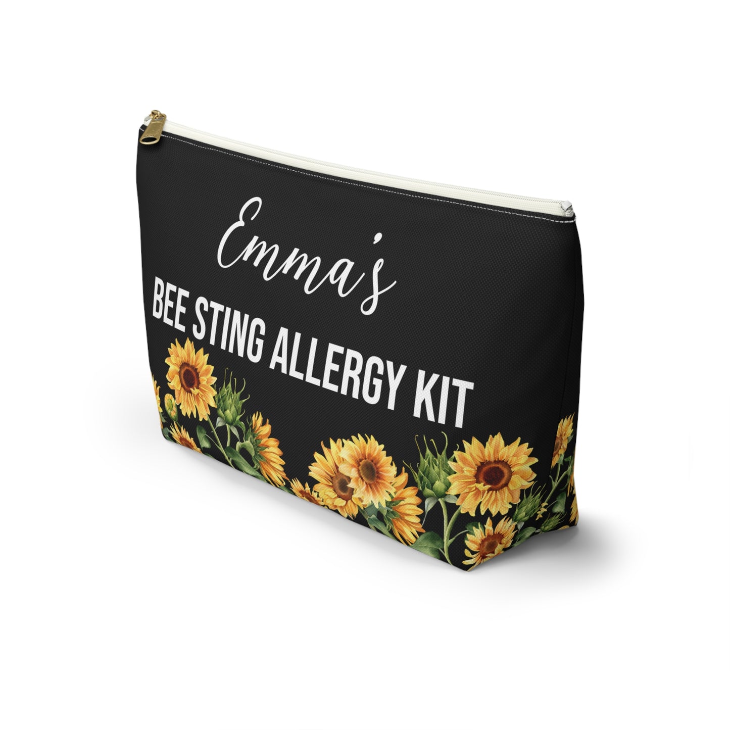 Personalized Bee Sting Allergy Kit with Epipen Storage for Emergency Use Portable Medical Alert Pouch for Kids and Adults Travel Friendly