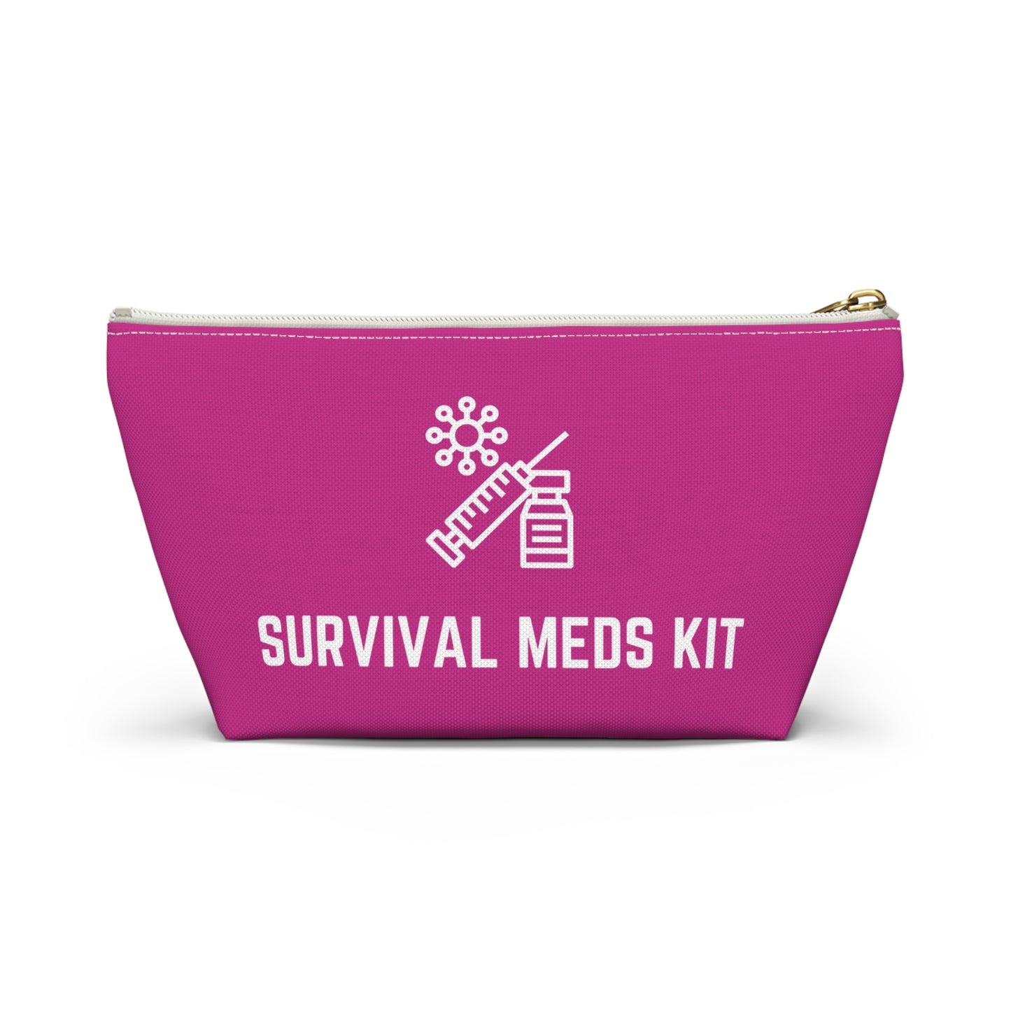 Personalized Survival Meds Kit Pouch for Emergency Medication Storage Travel Organizer for First Aid and Daily Health Essentials
