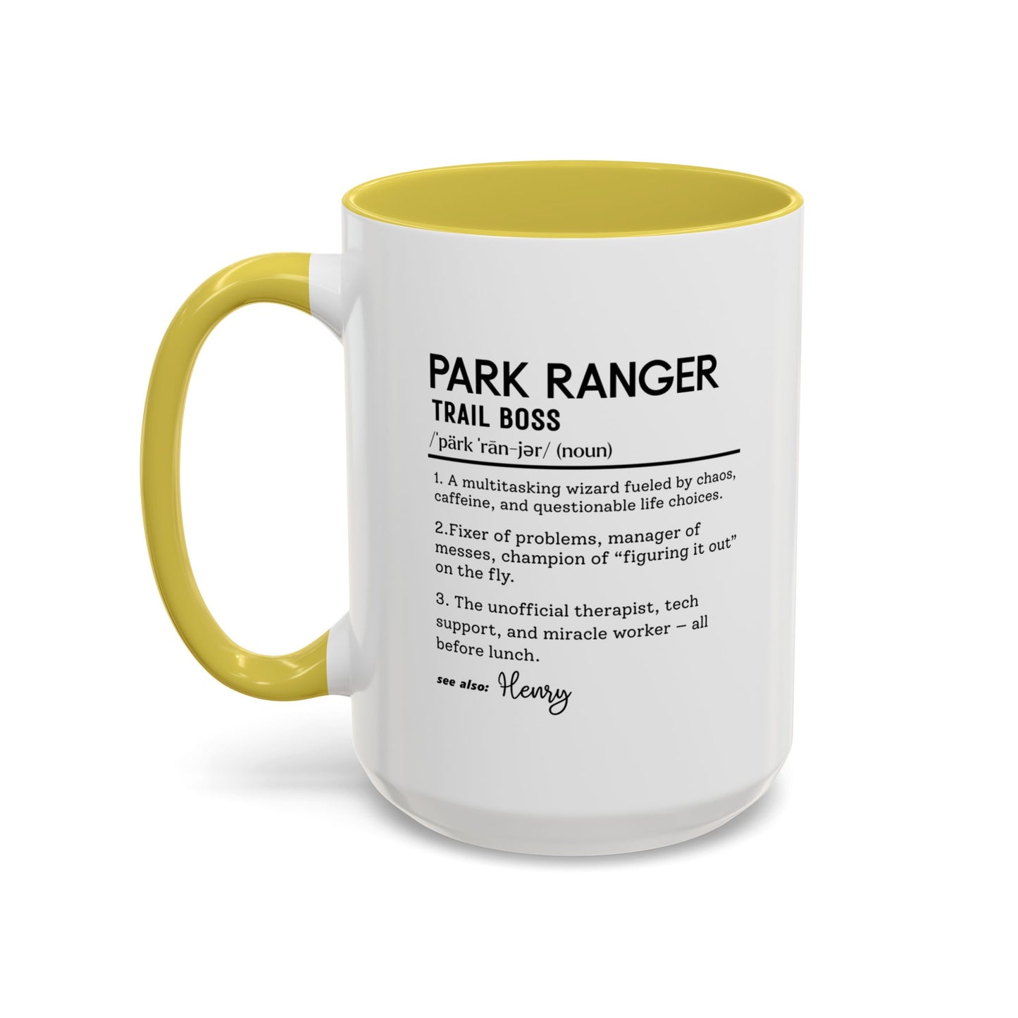 Custom Park Ranger Mug, Funny Nature Gift, Ranger Definition Mug, Personalized Hiking Mug, Colorful Mugs (11oz, 15oz), Forest Lover Cup