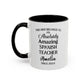 Mug, Custom Spanish Teacher Gift, Gracias Teacher Cup, Funny Language Instructor, Personalized Coffee Mug