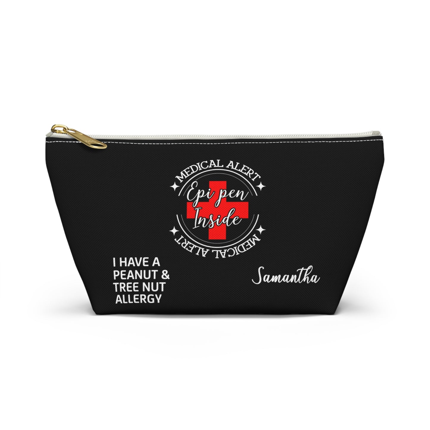 Personalized Medical Alert EpiPen Pouch for Peanut and Tree Nut Allergy Samantha Emergency Allergy Kit Travel Organizer