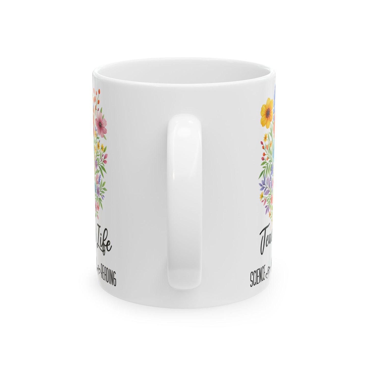 Teacher Life Mug 11oz 15oz Custom Coffee Cup Gift for Teachers Back to School Teacher Appreciation Personalized Ceramic Mug for Her