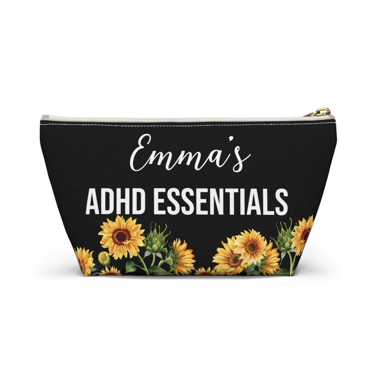 Personalized ADHD Essentials Pouch for  Daily Medication Organizer Focus Support Bag Medical Travel Storage for Kids or Adults