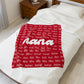 Personalized Nana Blanket, Custom Name Blanket, Gift for Nana, Grandma Gift, Cozy Throw Blanket, Birthday Gift, Mothers Day Gift