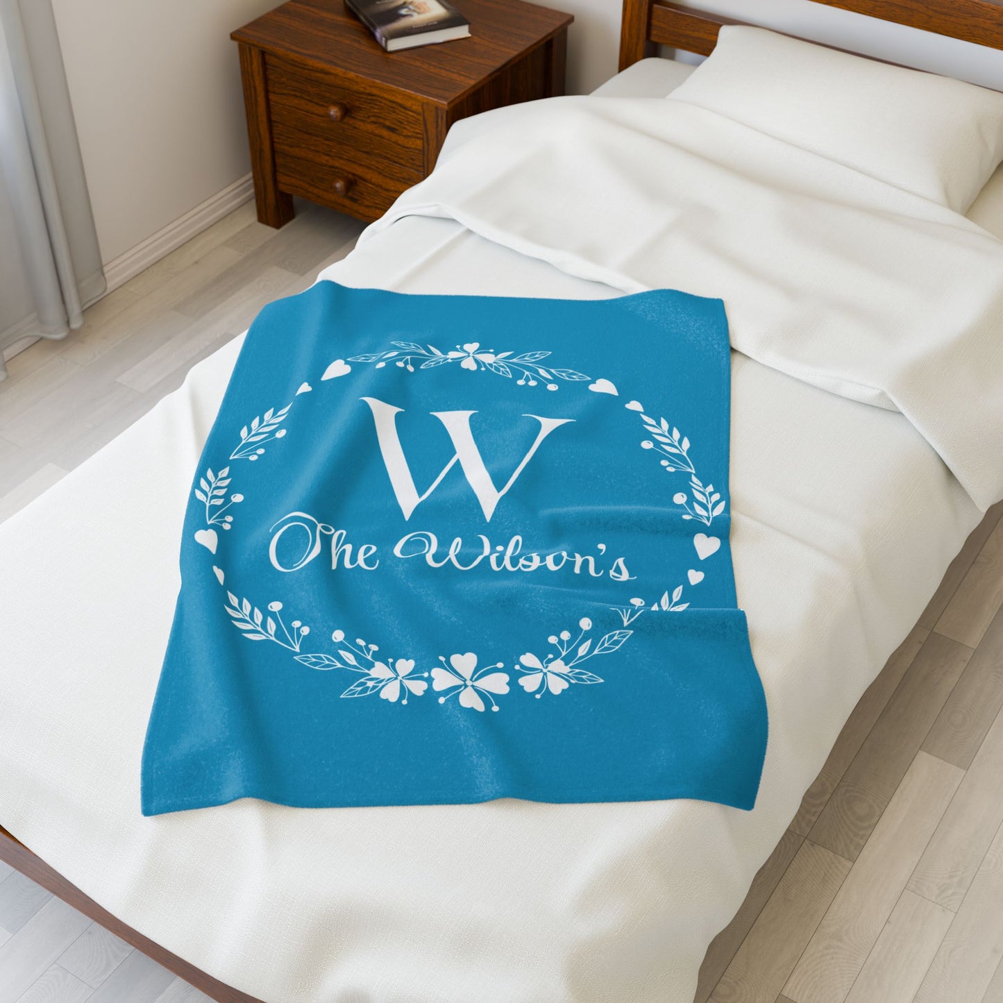 Custom Family Name Blanket, Last Name Blanket, Initials Blanket, Wedding Gift, Anniversary Gift, Housewarming Gift, Gift for Family