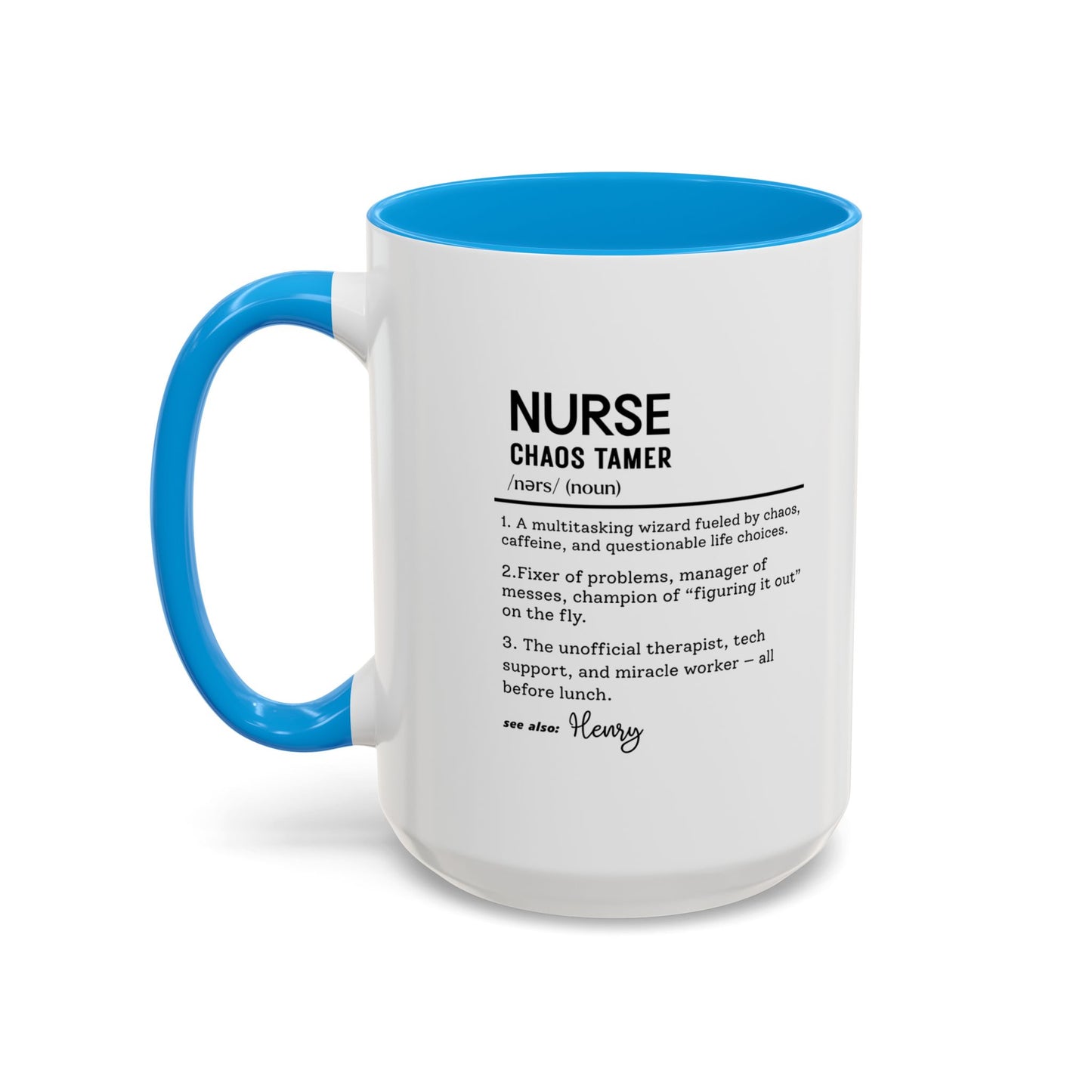 Funny Nurse Mug, Custom Nurse Definition Gift, Personalized Coffee Cup for RN, ICU Nurse Gift, Nursing School Humor