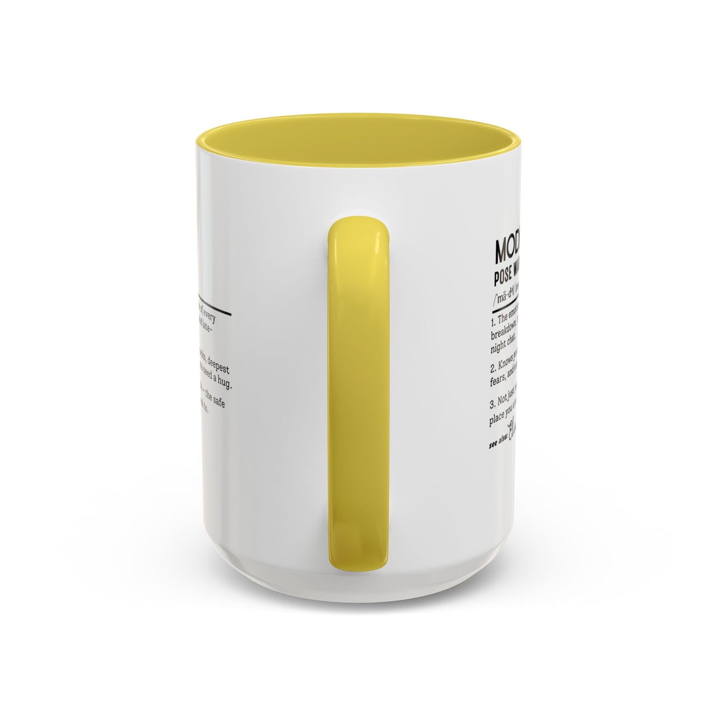 Model Dictionary Mug, Funny Pose Warrior Mug Gift, Personalized Runway Star Coffee Cup, Colorful Mugs (11oz, 15oz)