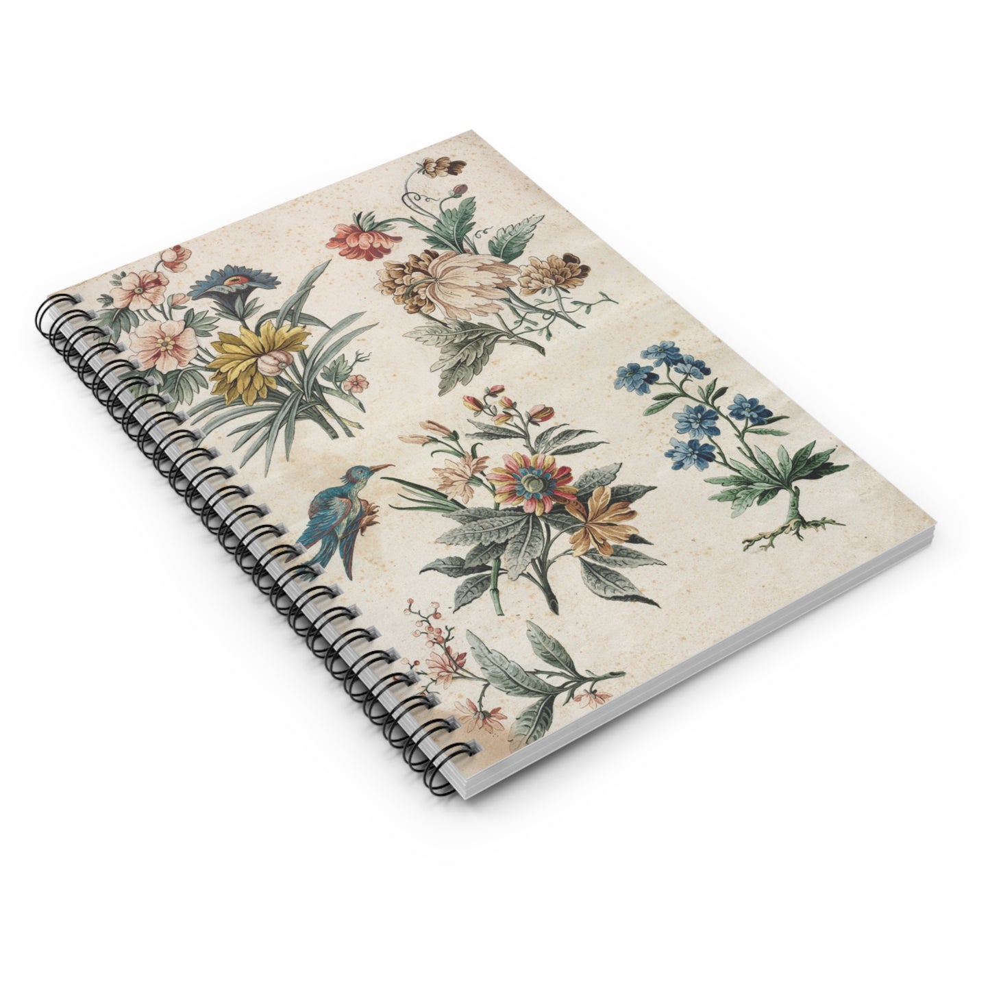 Personalized Flower Journal Book, Custom Floral Notebook with Name, Gift for Her, Cute Writing Journal, Garden Lover Gift, Memory Book
