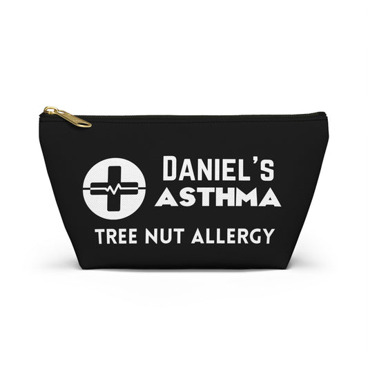 Personalized Asthma and Tree Nut Allergy Meds Pouch for Daniel Emergency Inhalers EpiPens Allergy Kit Travel Organizer
