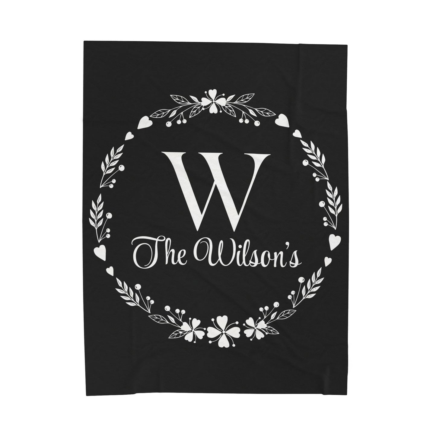 Custom Family Name Blanket, Last Name Blanket, Initials Blanket, Wedding Gift, Anniversary Gift, Housewarming Gift, Gift for Family