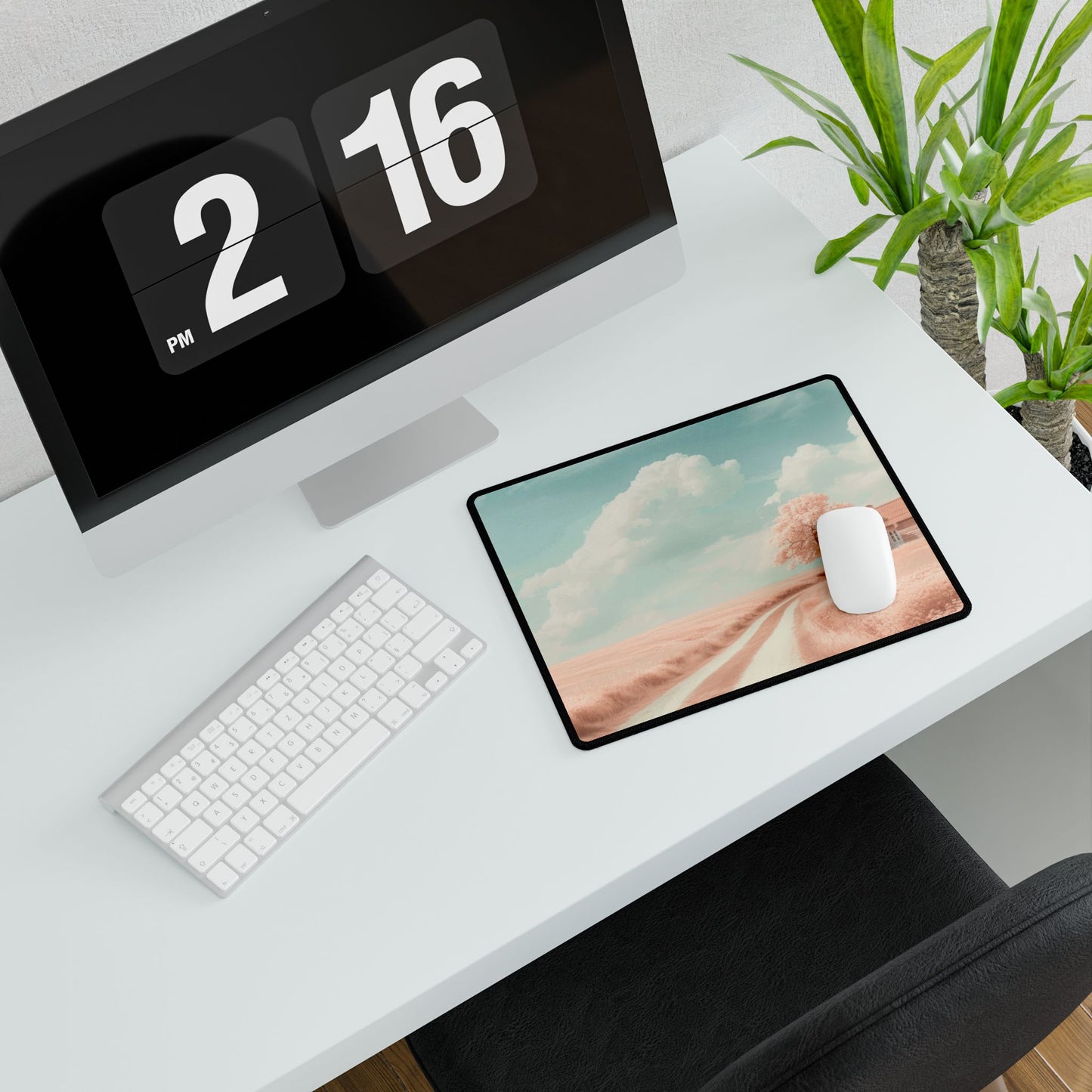 Dreamy Landscape Desk Mat - Aesthetic Office Decor, Personalized Workspace, Gift for Students, Home Office Essentials, NFT Inspired Design