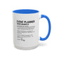 Custom Event Planner Mug, Funny Organizer Gift, Planner Dictionary Mug, Personalized Party Mug, Colorful Mugs (11oz, 15oz)