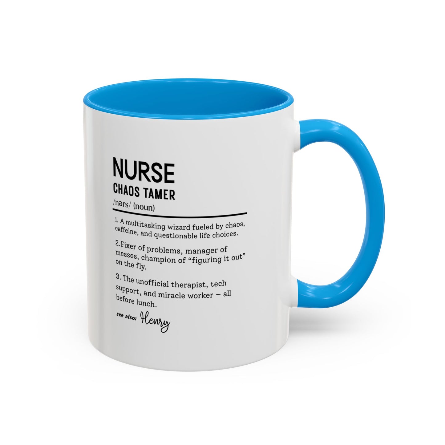 Funny Nurse Mug, Custom Nurse Definition Gift, Personalized Coffee Cup for RN, ICU Nurse Gift, Nursing School Humor