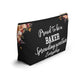Proud To Be A Baker Pouch Spreading Sweetness Everyday Gift For Bakers Baking Accessory Storage Bag Cute Pastry Chef Zipper Pouch