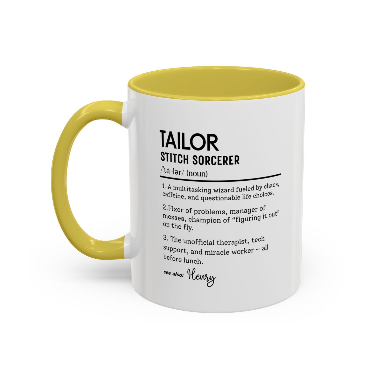 Tailor Mug, Stitch Sorcerer Gift, Sewing Lover Coffee Mug, Seamstress Appreciation Gift, Colorful Mugs (11oz, 15oz)